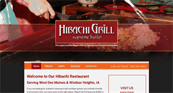 Desktop Screenshot of hibachigrilliowa.com