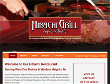 Tablet Screenshot of hibachigrilliowa.com